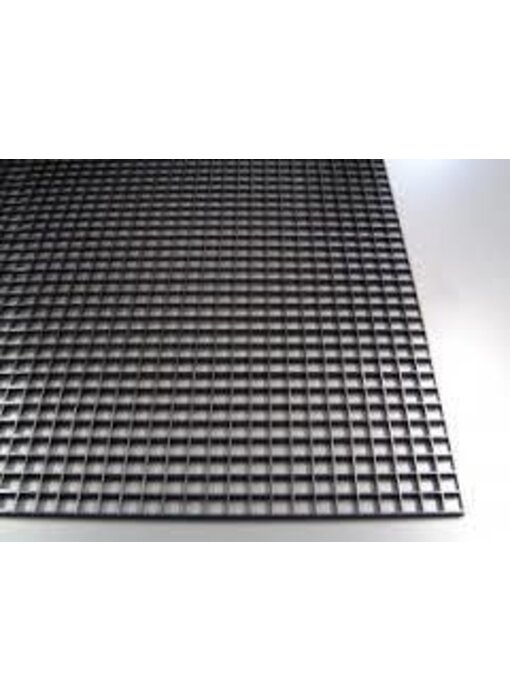 Egg Crate Material 2'x4'x3/8" Black