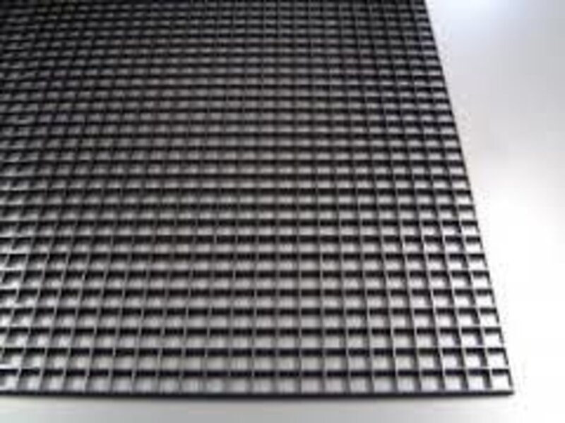 Egg Crate Material 2'x4'x3/8" Black