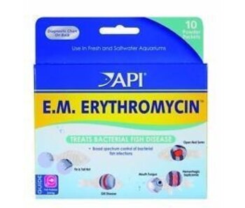 AQUARIUM PHARM/MARS FISHCARE EM ERYTHROMYCIN POWDER PACKETS (10)