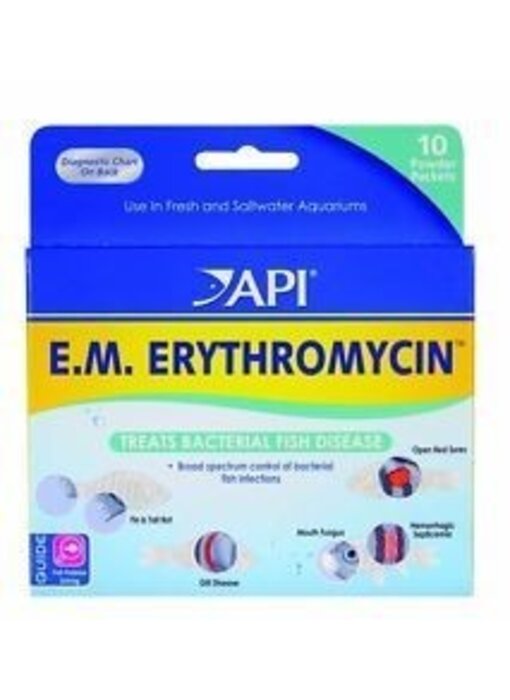 AQUARIUM PHARM/MARS FISHCARE EM ERYTHROMYCIN POWDER PACKETS (10)