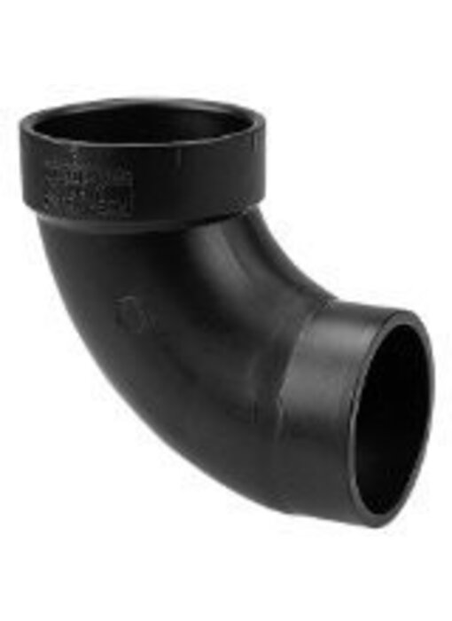NIBCO Flanges 1-1/2 in. ABS DWV 90 Degree Spigot x Hub Street Elbow