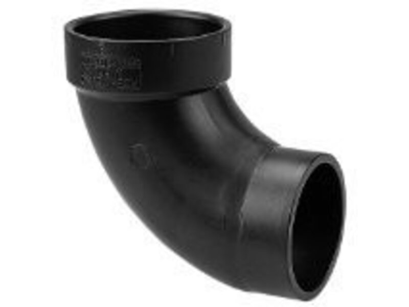 NIBCO Flanges 1-1/2 in. ABS DWV 90 Degree Spigot x Hub Street Elbow