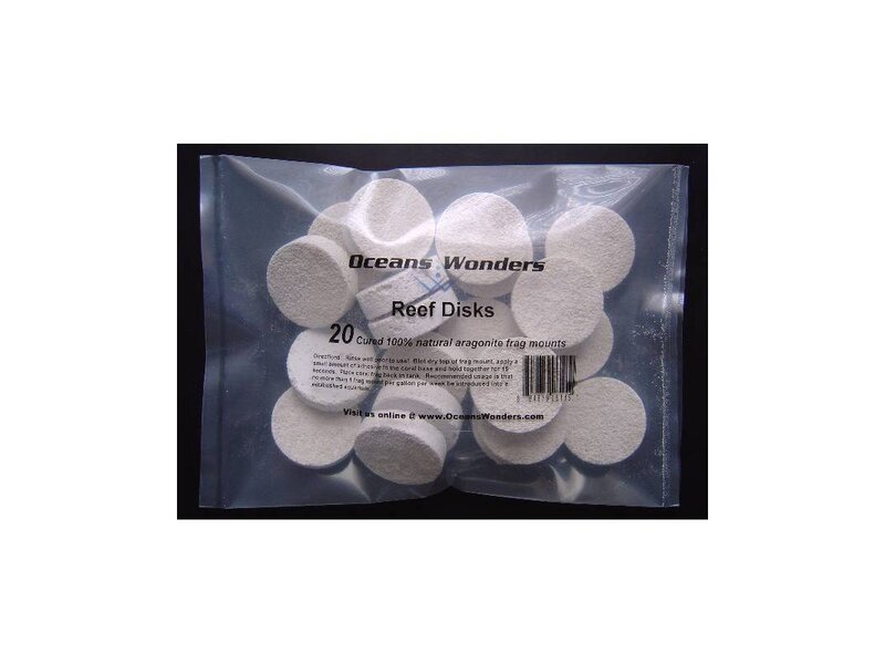 Ocean Wonders Ocean Wonders Ceramic Frag Disks ( 20ct)