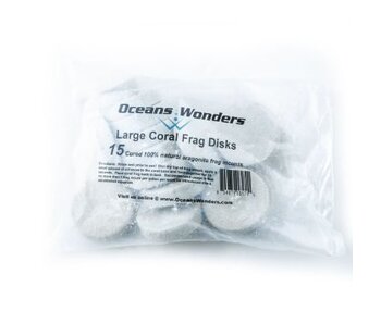 Ocean Wonders Ocean Wonders Ceramic Frag Disks ( Large 15ct)