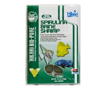 HIKARI SALES USA Hikari Brine Shrimp W/Spirulina 3.5oz Cube