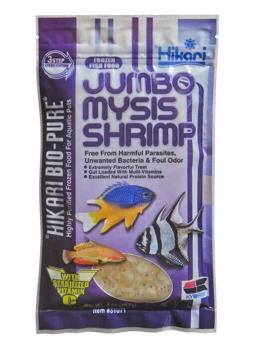 HIKARI SALES USA Hikari Mysis Jumbo Shrimp 4oz Flat