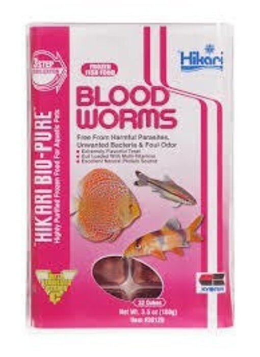HIKARI SALES USA Hikari Blood Worms 3.5oz Cube