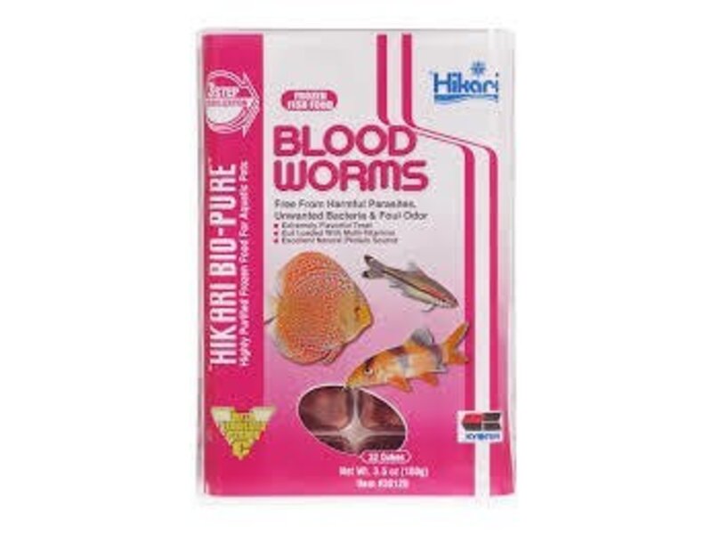 HIKARI SALES USA Hikari Blood Worms 3.5oz Cube