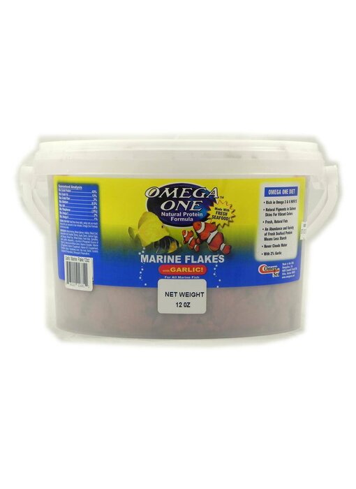 Omega One Omega One Marine Flakes W/Garlic 12oz