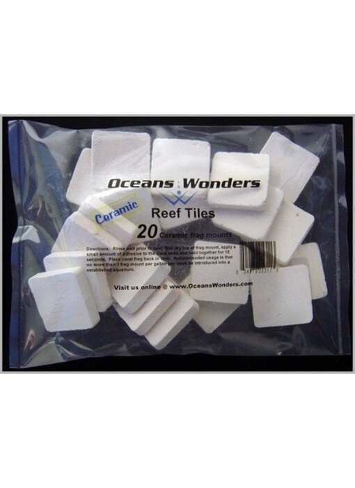 Ocean Wonders Ocean Wonders Ceramic Frag Tiles 100ct