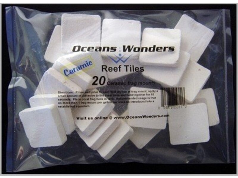 Ocean Wonders Ocean Wonders Ceramic Frag Tiles 100ct