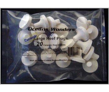 Ocean Wonders Ocean Wonders Large Ceramic Frag Plugs (100ct)