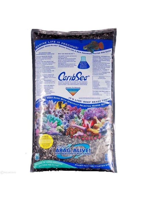 Caribsea Caribsea Arag Alive Hawaiian Black Sand 20lb