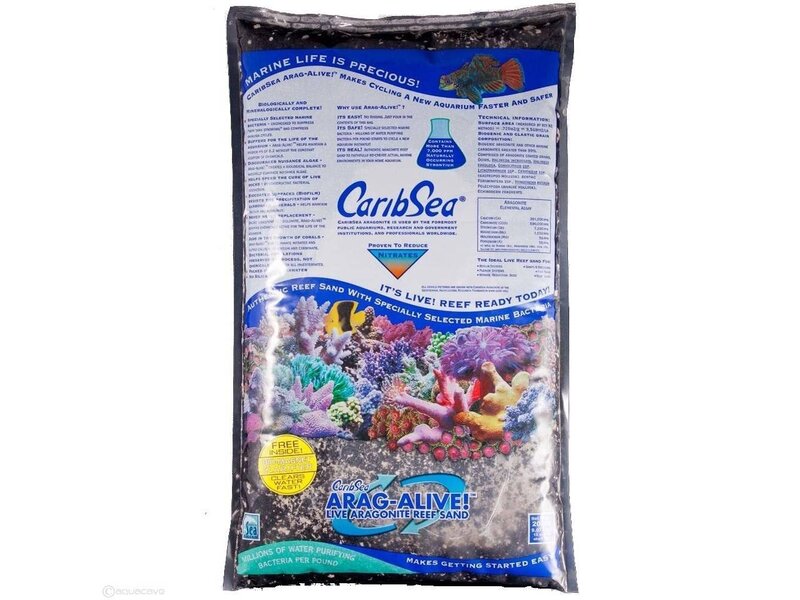 Caribsea Caribsea Arag Alive Hawaiian Black Sand 20lb