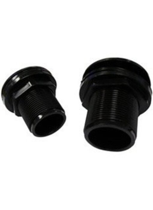 lifegard LifeGard Aquatics 1" Thread x Thread ABS Bulkhead