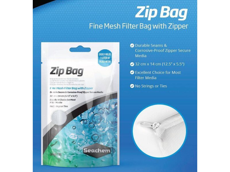Seachem Seachem Zip Bag 19"x17"