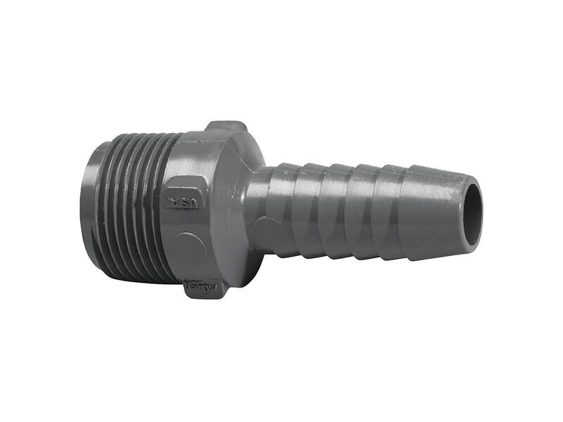 1/2" Hose Barb - 3/4" Thread