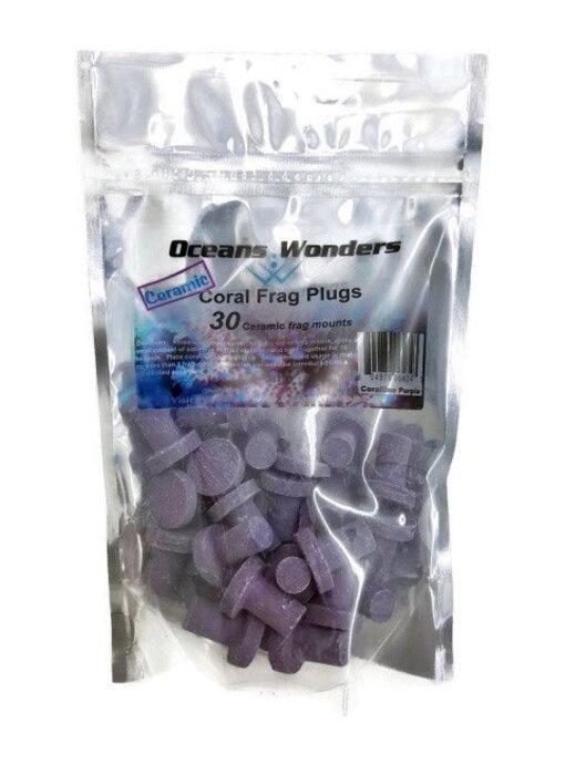 Ocean Wonders Ocean Wonders Ceramic Coralline Frag Plugs (small 30ct)