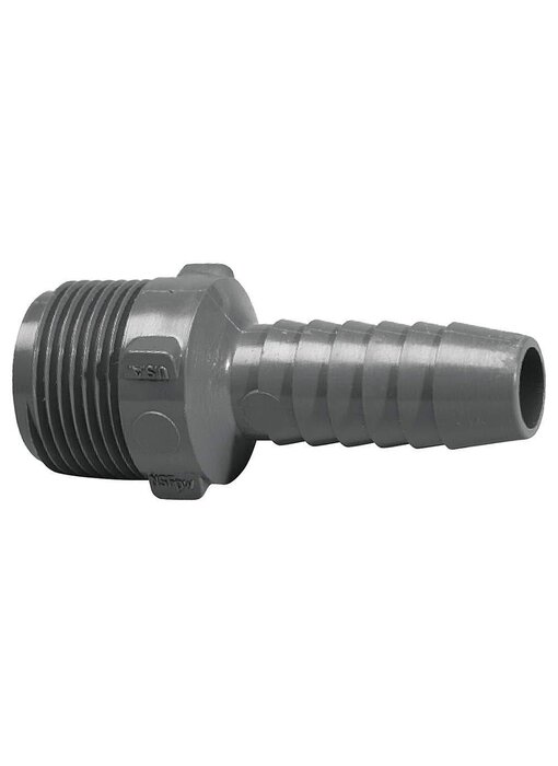 3/4" Hose Barb - 3/4" Thread