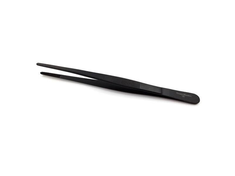 6" Black Oxide Coral Forceps