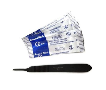 Ocean Wonders Black Oxide Coral Scalpel with 10 Blades