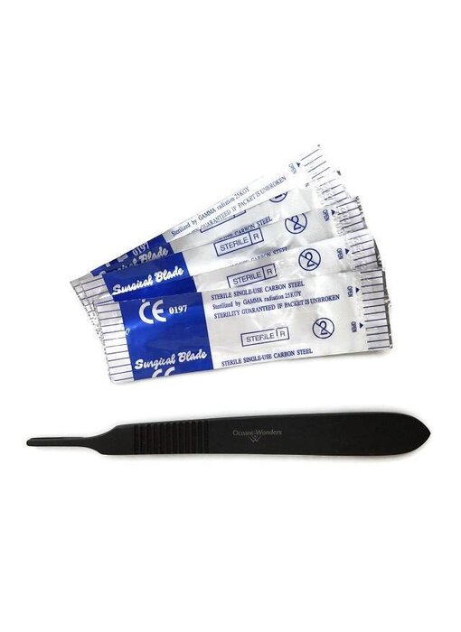 Ocean Wonders Black Oxide Coral Scalpel with 10 Blades