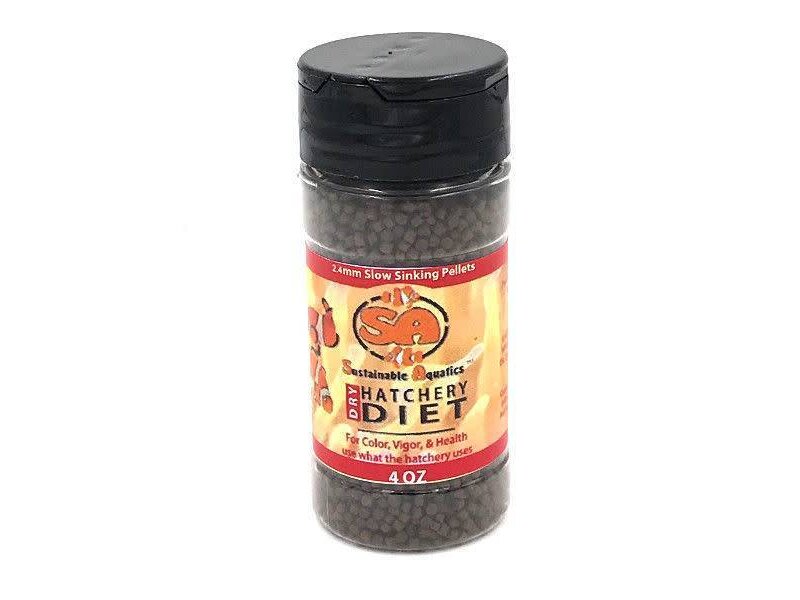 Sustainable Aquatics Sustainable Aquatics Dry Hatchery Diet 2.4mm 4oz