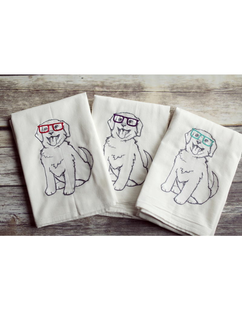 Winter Kitchen Dish Towel Flour Sack 100% Cotton Screen Printed Polar Bear Winter Kitchen Dish Towel Flour Sack 100% Cotton Screen Printed Polar Bear