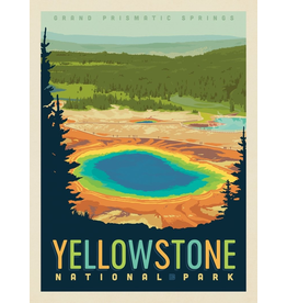 Yellowstone National Park Grand Prismatic Springs 18x24 Poster Budd Finn