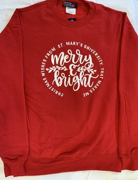 Merry & Bright Christmas Crew Neck