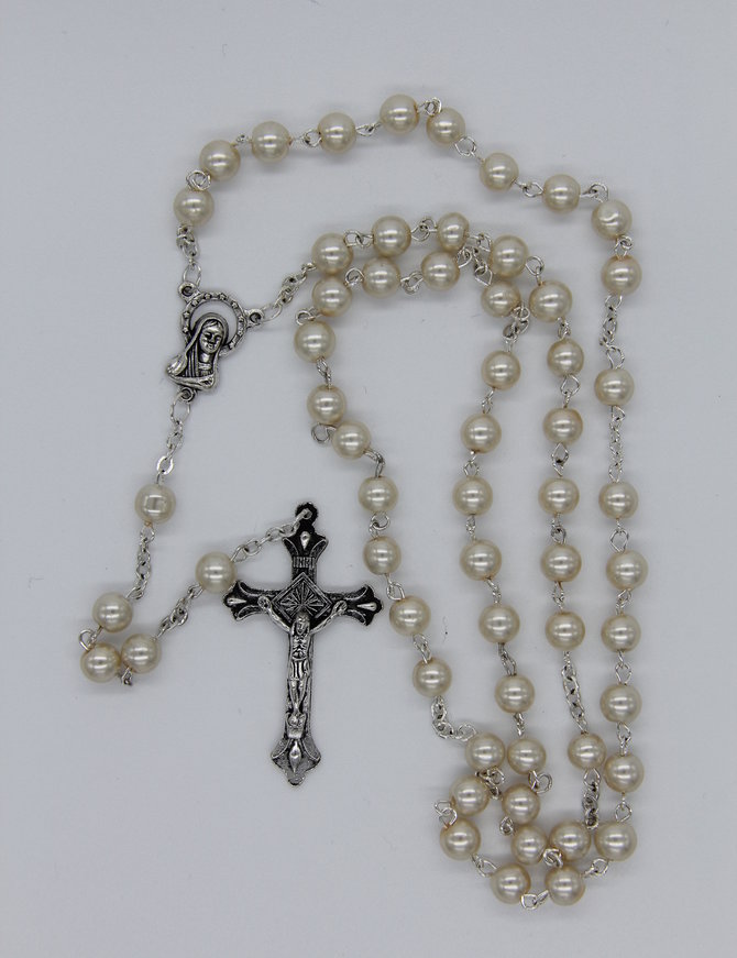 Rosary Pearl Bead Floral