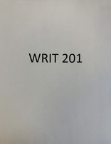 WRIT 201 Course Pack 21/22