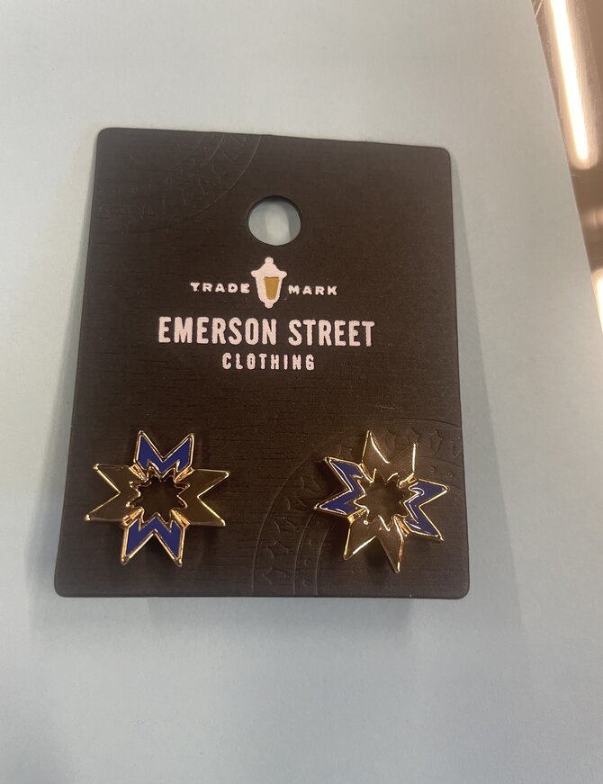 St. Mary's Star Stud Earrings