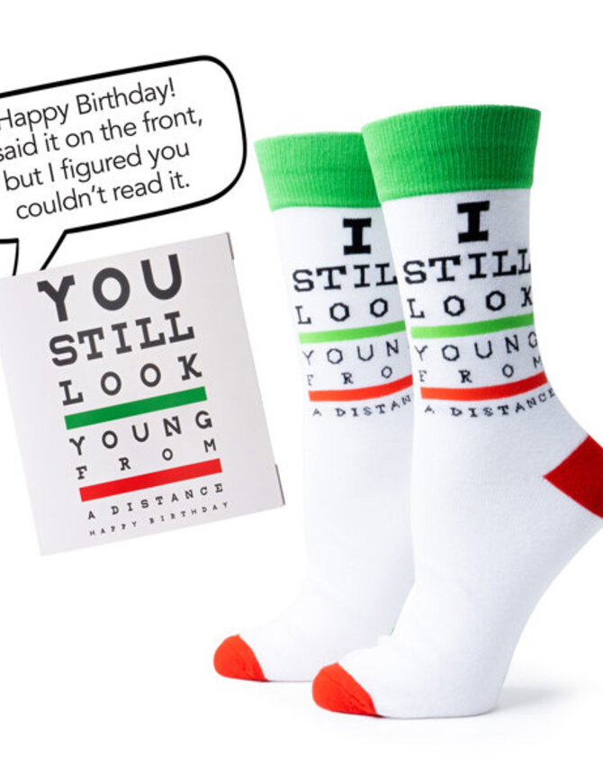 Two Left Feet Birthday Card and Sock Duo