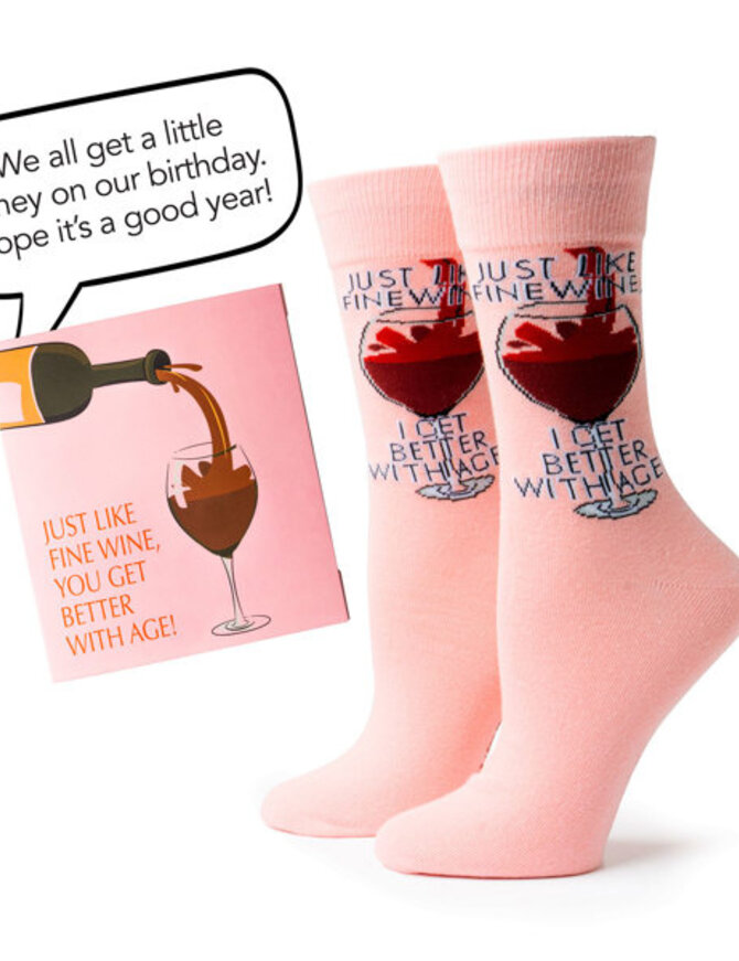 Two Left Feet Birthday Card and Sock Duo