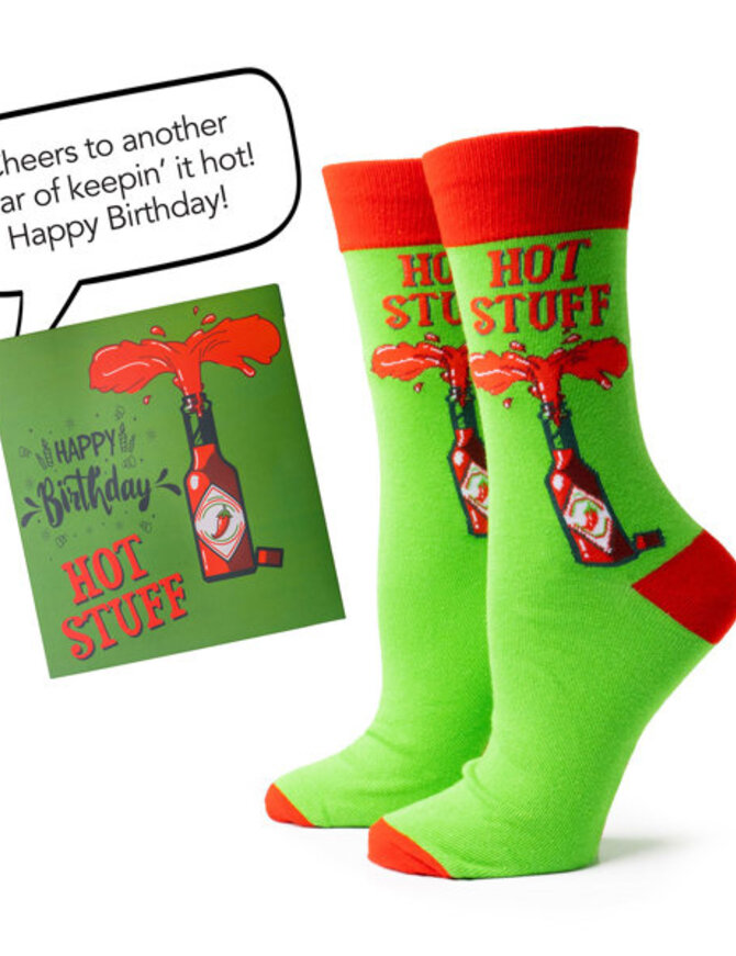 Two Left Feet Birthday Card and Sock Duo