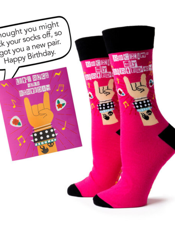 Two Left Feet Birthday Card and Sock Duo
