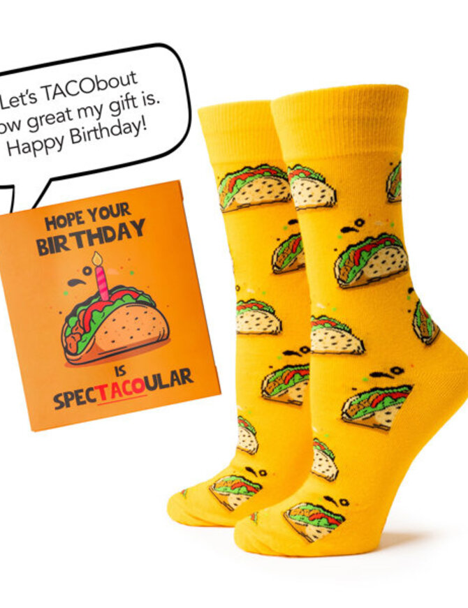 Two Left Feet Birthday Card and Sock Duo