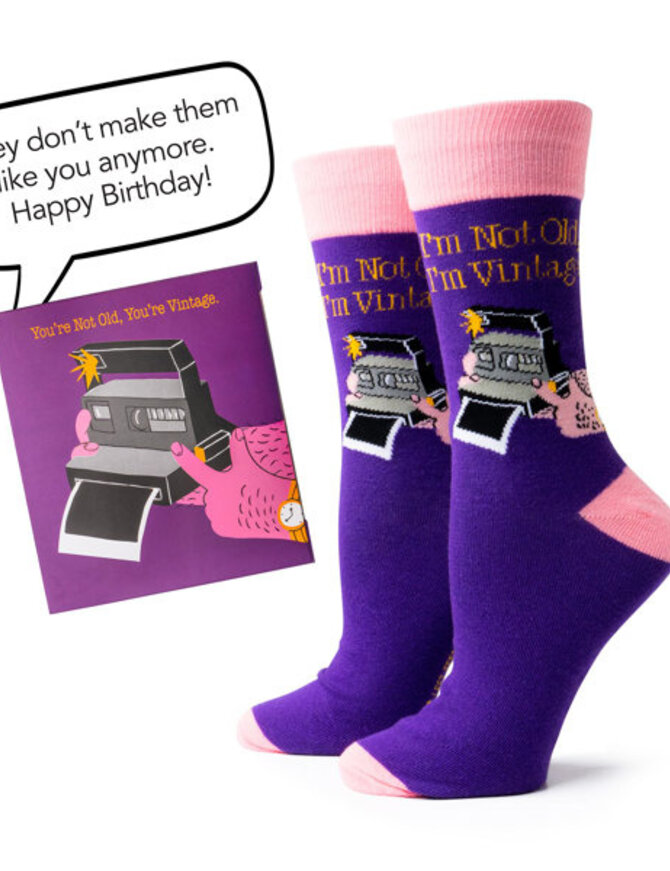 Two Left Feet Birthday Card and Sock Duo