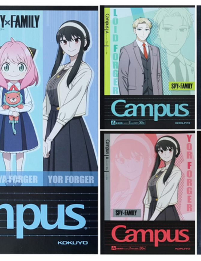 B5 Lined Campus Notebook (Spy X Family)