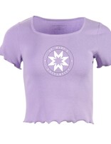 Scalloped Short Hem Seal Ladies Tee