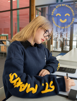 Small Bits of Happiness Zip Pouch Crew