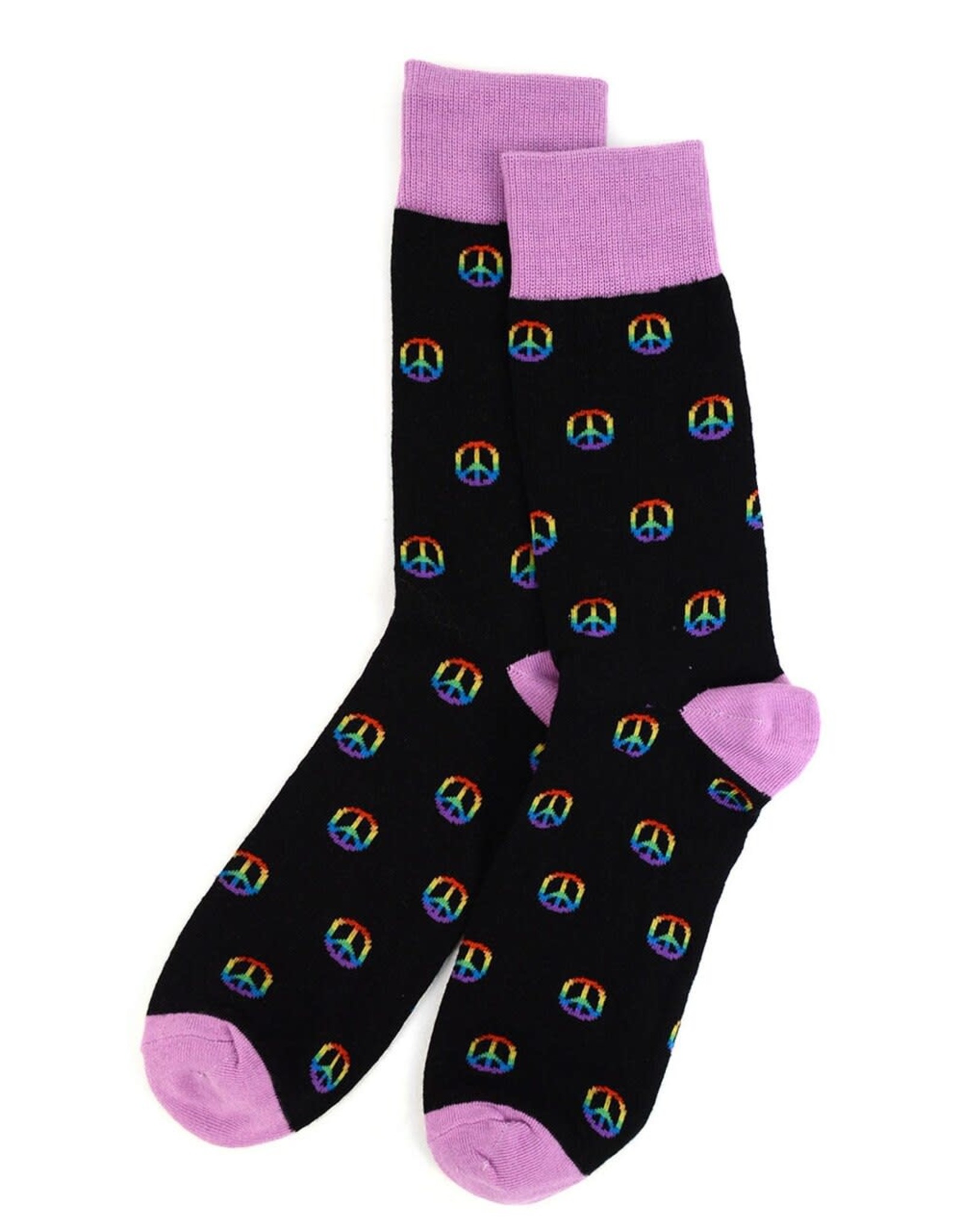 Selini Rainbow Peace Sign Socks