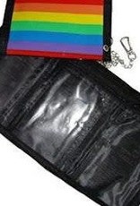 Pride Rainbow TriFold Wallet with chain