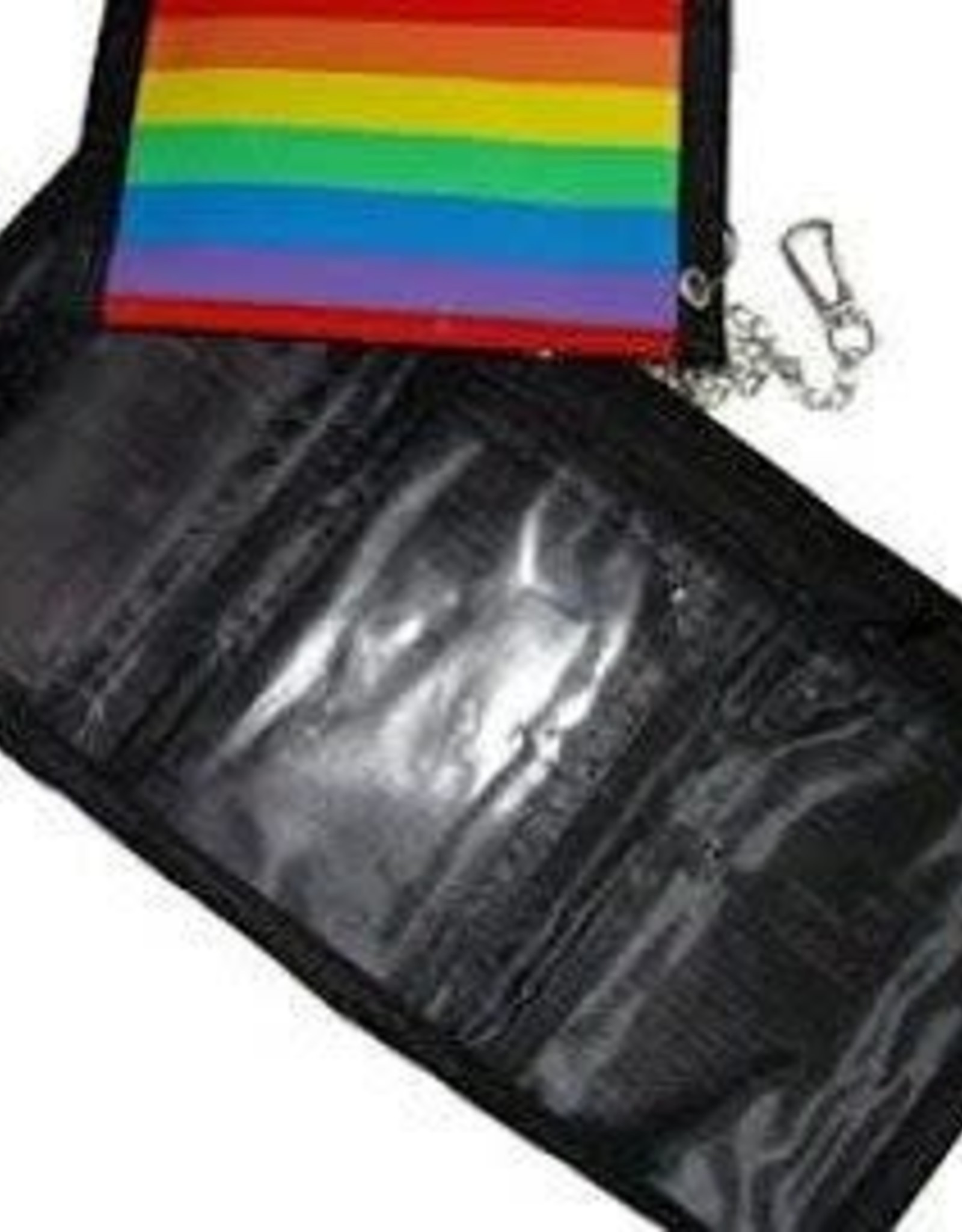 Pride Rainbow TriFold Wallet with chain