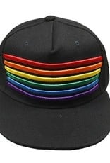 Knobs Rainbow Stripes Canvas Cap