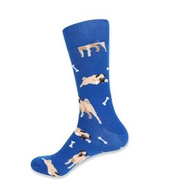 Selini Blue Pug Socks