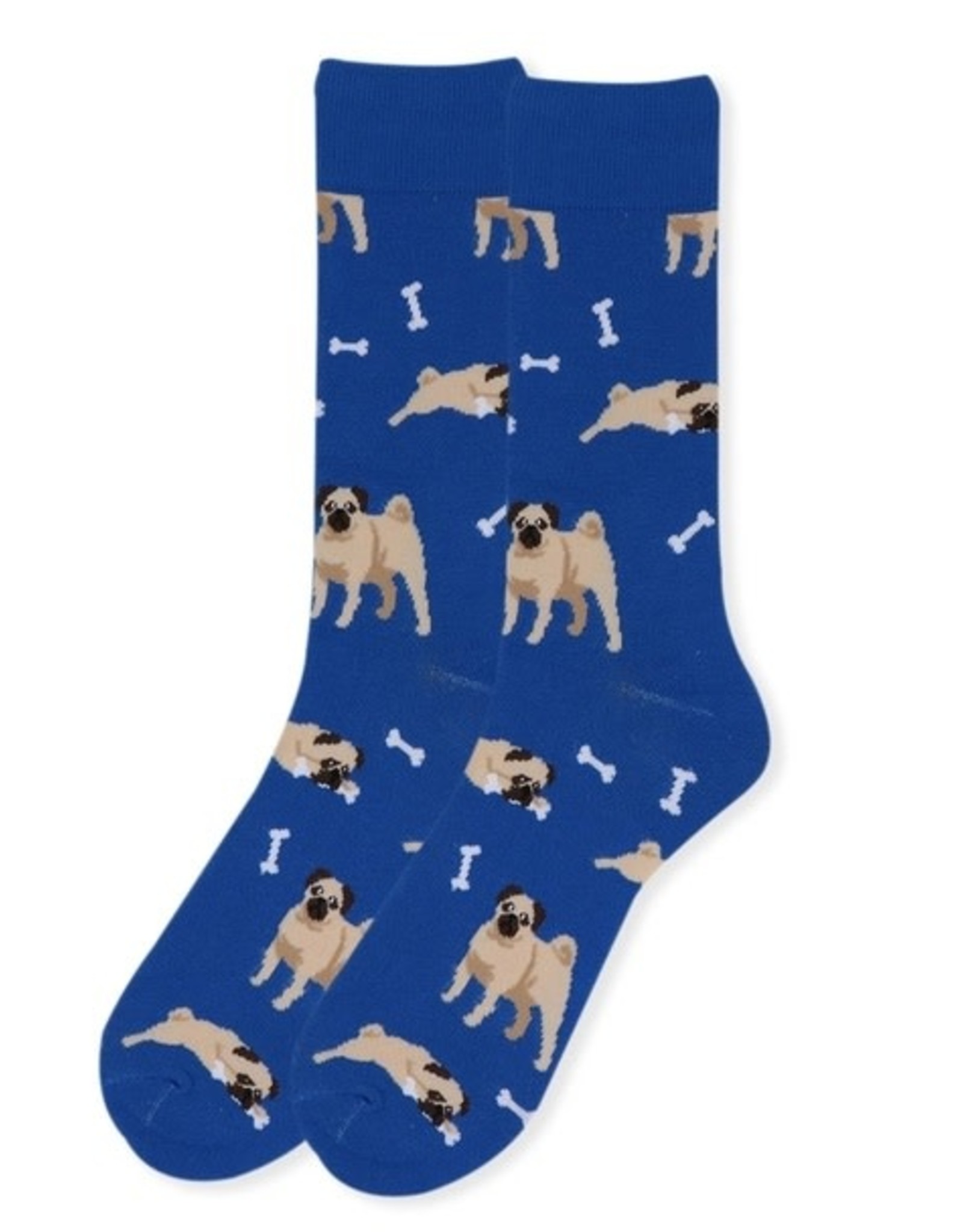 Selini Blue Pug Socks