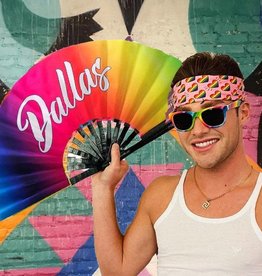 Gay Fan Club Dallas Rainbow Fan