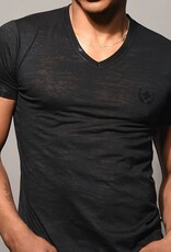 Andrew Christian Carbon Burnout V-Neck Tee (in store purchase only)